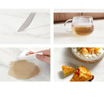 Luxurious Sintered Stone Dining Table with Chic Faux Leather Finish fel-1971