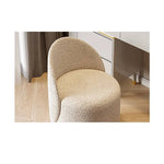 Elegant Solid Wood Accent Stool with Soft Fabric Upholstery fel-1977