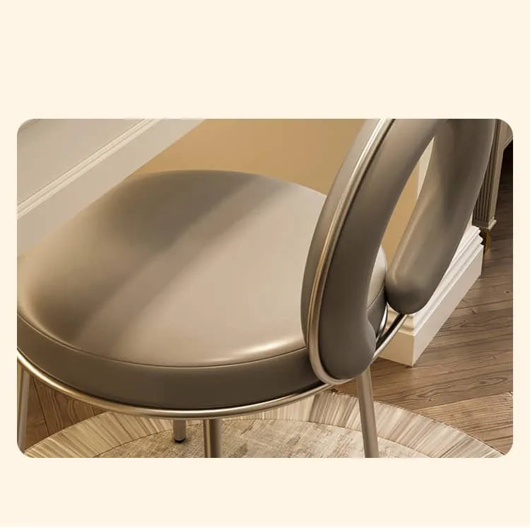 Sleek Faux Leather Chair with Modern Metal Legs – Perfect for Stylish Homes fel-1984