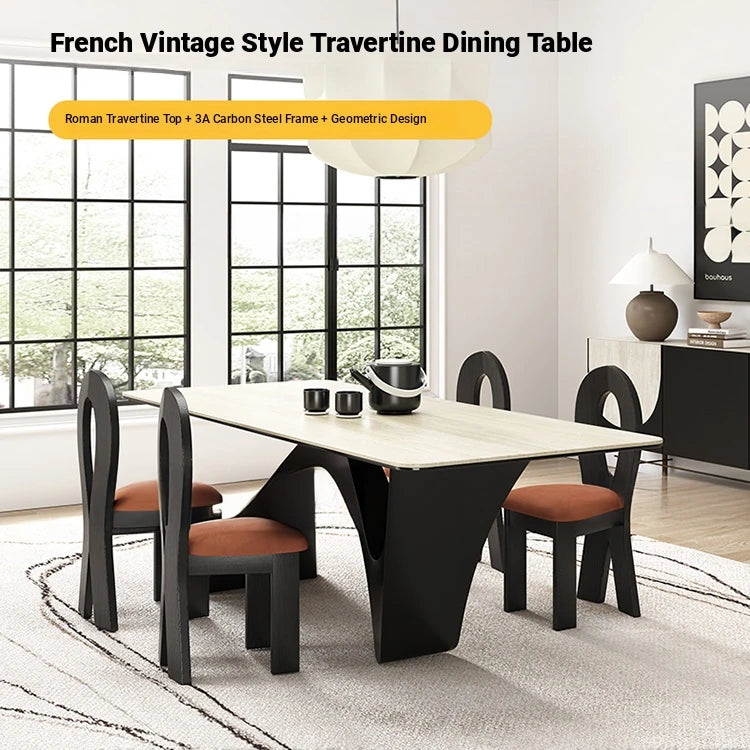 Elegant Ceramic Sintered Stone Multi-layer Dining Table - Modern Design for Stylish Homes fhmj-5027