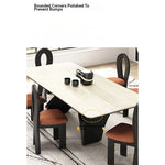 Elegant Ceramic Sintered Stone Multi-layer Dining Table - Modern Design for Stylish Homes fhmj-5027