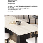 Elegant Ash Wood Table with Ceramic Sintered Stone Top - Modern Multi-Layer Design for Dining or Workspace fhmj-5030