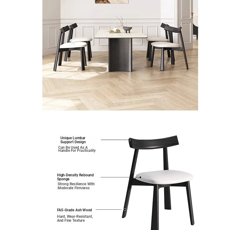 Elegant Ash Wood Table with Ceramic Sintered Stone Top - Modern Multi-Layer Design for Dining or Workspace fhmj-5030