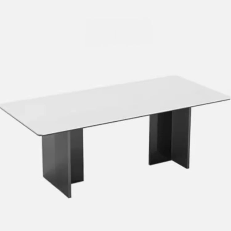 Elegant Ceramic Sintered Stone Dining Table with Multi-Layer Board and Acrylic Finish - Modern Design for Stylish Interiors fhmj-5031
