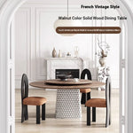 Stylish Multi-Layer Board Stainless Aluminum Alloy Round Dining Table – Modern Elegance for Your Home fhmj-5033