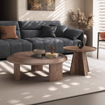 Stylish Coffee Table Set with Elegant Density Board and Tempered Glass – Modern Living Room Furniture fhmj-5041