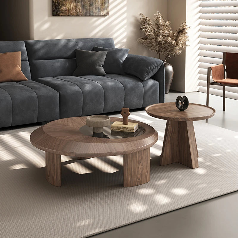 Stylish Coffee Table Set with Elegant Density Board and Tempered Glass – Modern Living Room Furniture fhmj-5041