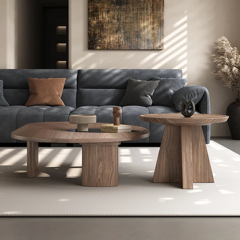 Stylish Coffee Table Set with Elegant Density Board and Tempered Glass – Modern Living Room Furniture fhmj-5041