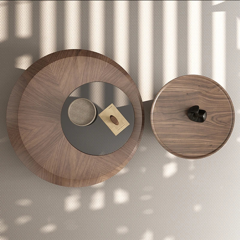Stylish Coffee Table Set with Elegant Density Board and Tempered Glass – Modern Living Room Furniture fhmj-5041