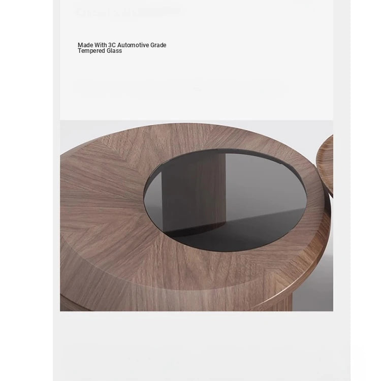 Stylish Coffee Table Set with Elegant Density Board and Tempered Glass – Modern Living Room Furniture fhmj-5041