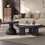 Modern Ceramic Sintered Stone Tea Table Set for Stylish Living Rooms - Elegant Design & Functional Use fhmj-5042