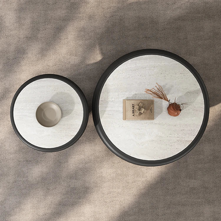 Modern Ceramic Sintered Stone Tea Table Set for Stylish Living Rooms - Elegant Design & Functional Use fhmj-5042