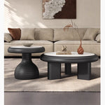 Modern Ceramic Sintered Stone Tea Table Set for Stylish Living Rooms - Elegant Design & Functional Use fhmj-5042