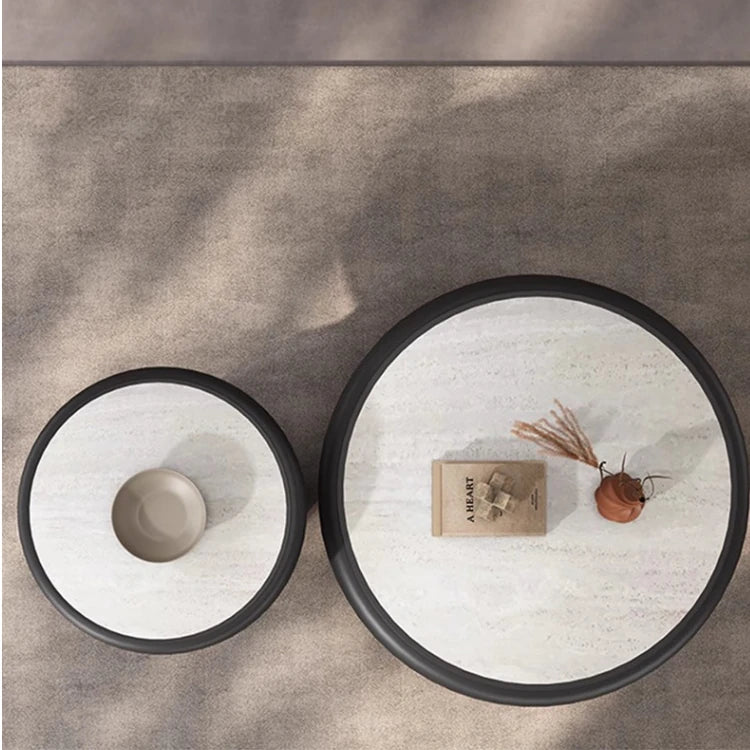 Modern Ceramic Sintered Stone Tea Table Set for Stylish Living Rooms - Elegant Design & Functional Use fhmj-5042