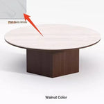 Modern Multi-Layer Board and Ceramic Sintered Stone Coffee Table – Stylish Round Tea Table for Chic Living Rooms fhmj-5045