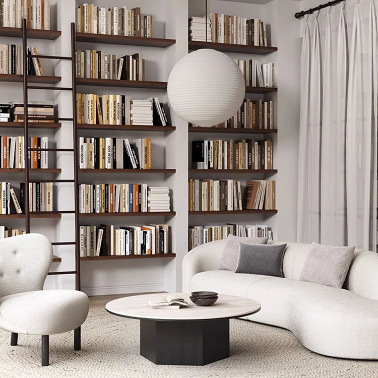 Modern Multi-Layer Board and Ceramic Sintered Stone Coffee Table – Stylish Round Tea Table for Chic Living Rooms fhmj-5045
