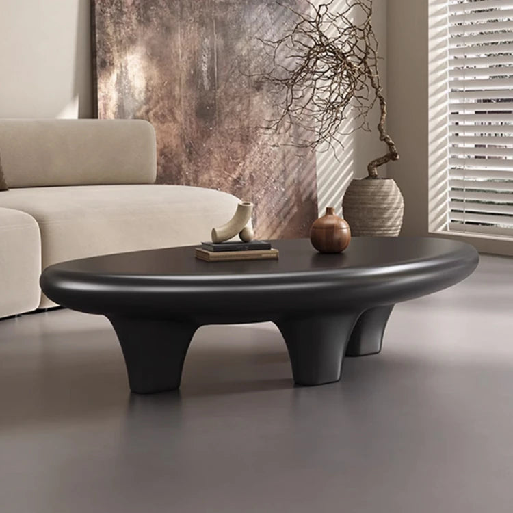 Chic GFRP Tea Table - Modern Oval Design for Stylish Living Rooms and Lounge Spaces fhmj-5046