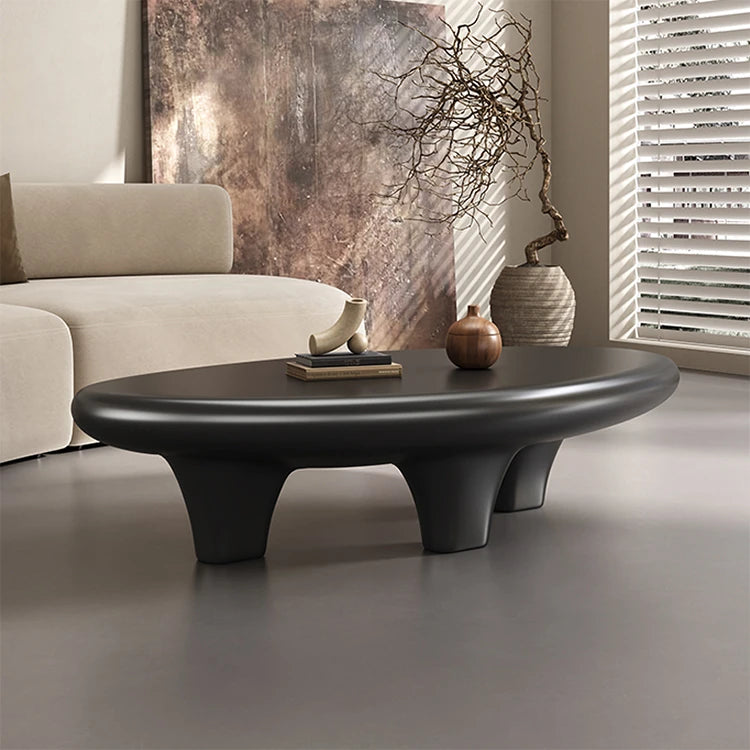 Chic GFRP Tea Table - Modern Oval Design for Stylish Living Rooms and Lounge Spaces fhmj-5046