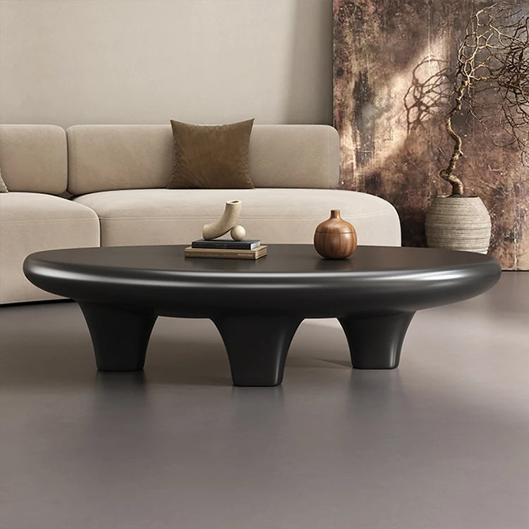 Chic GFRP Tea Table - Modern Oval Design for Stylish Living Rooms and Lounge Spaces fhmj-5046