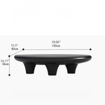 Chic GFRP Tea Table - Modern Oval Design for Stylish Living Rooms and Lounge Spaces fhmj-5046