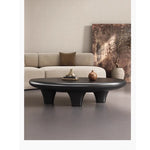 Chic GFRP Tea Table - Modern Oval Design for Stylish Living Rooms and Lounge Spaces fhmj-5046