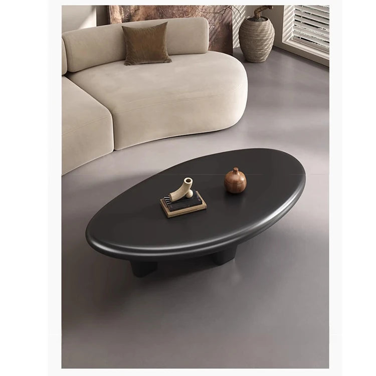Chic GFRP Tea Table - Modern Oval Design for Stylish Living Rooms and Lounge Spaces fhmj-5046