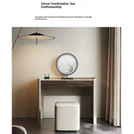 Stylish Synthetic Leather Stool for Modern Home Decor - Versatile Seating Solution fhx-4576