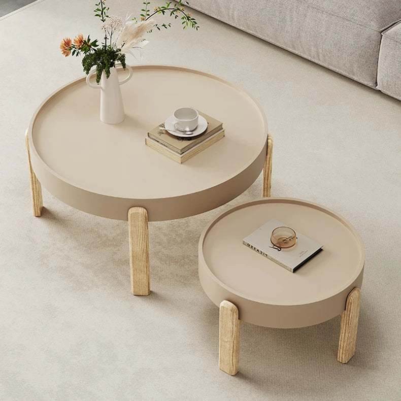 Contemporary Ash Wood Tea Table Set for Modern Living Rooms fif-4506