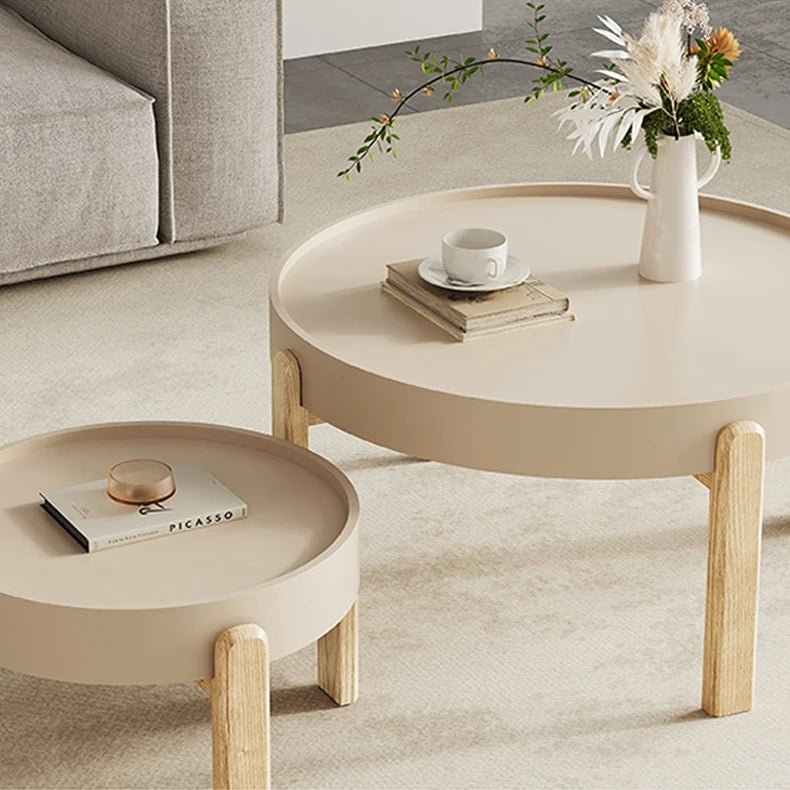 Contemporary Ash Wood Tea Table Set for Modern Living Rooms fif-4506