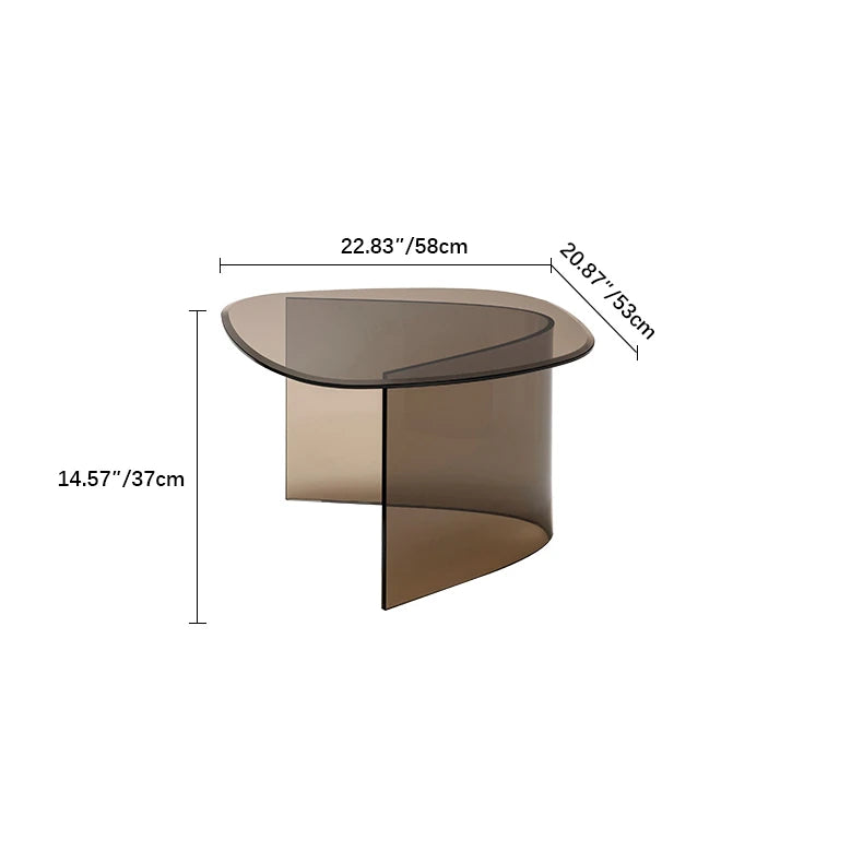 Elegant Tempered Glass Tea Table - Modern Style Accent Furniture for Your Living Room fif-4507