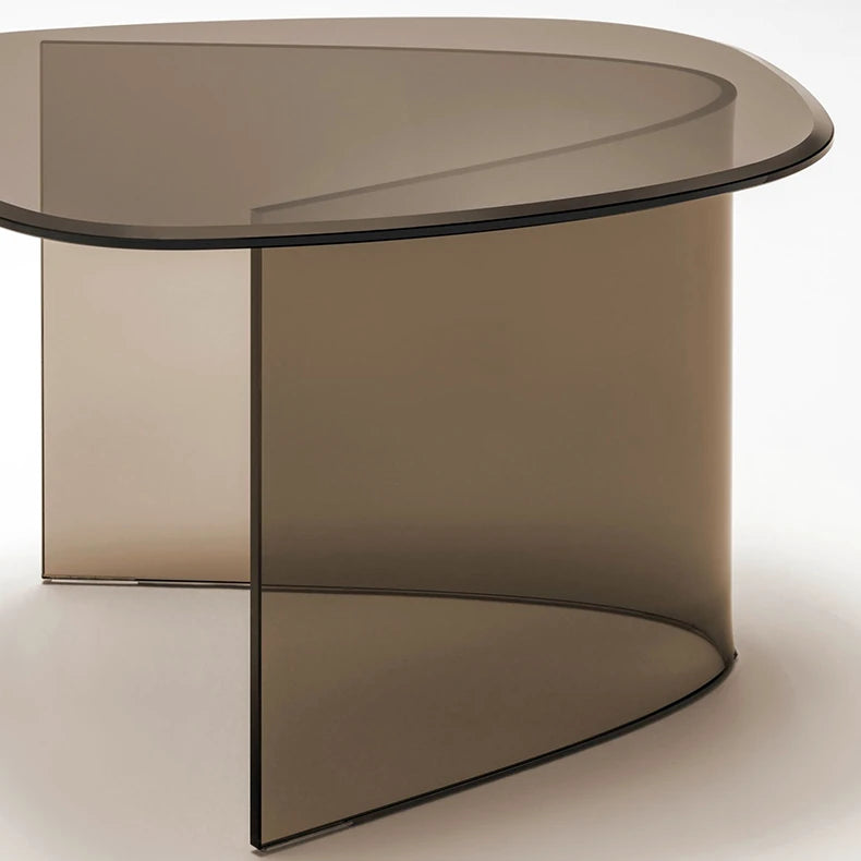 Elegant Tempered Glass Tea Table - Modern Style Accent Furniture for Your Living Room fif-4507