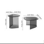 Elegant Tempered Glass Tea Table - Modern Style Accent Furniture for Your Living Room fif-4507
