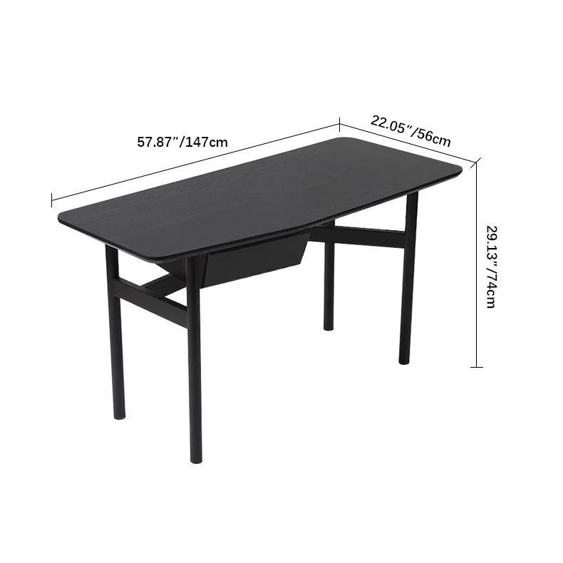 Compact Black Multi-Layer Table for Modern Home Office or Dining - Sleek Design, Perfect Fit fif-4511