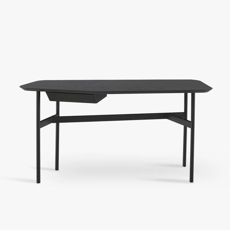 Compact Black Multi-Layer Table for Modern Home Office or Dining - Sleek Design, Perfect Fit fif-4511