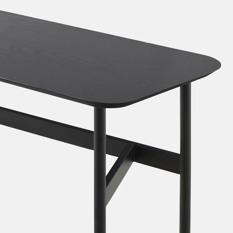 Compact Black Multi-Layer Table for Modern Home Office or Dining - Sleek Design, Perfect Fit fif-4511