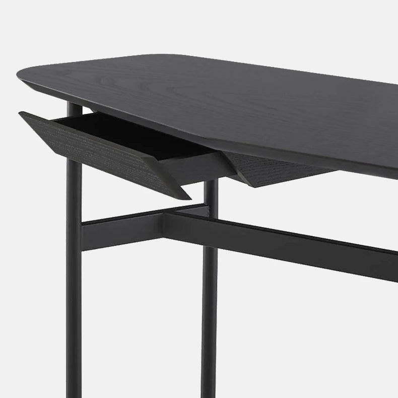 Compact Black Multi-Layer Table for Modern Home Office or Dining - Sleek Design, Perfect Fit fif-4511