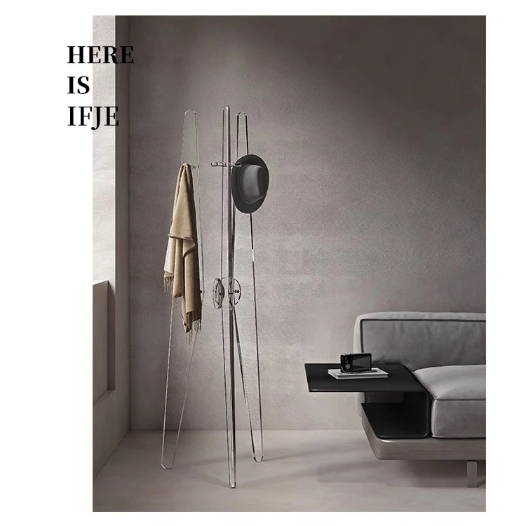 Elegant Acrylic Coat Hanger - Modern Design Clothes Stand for Stylish Homes fif-4524