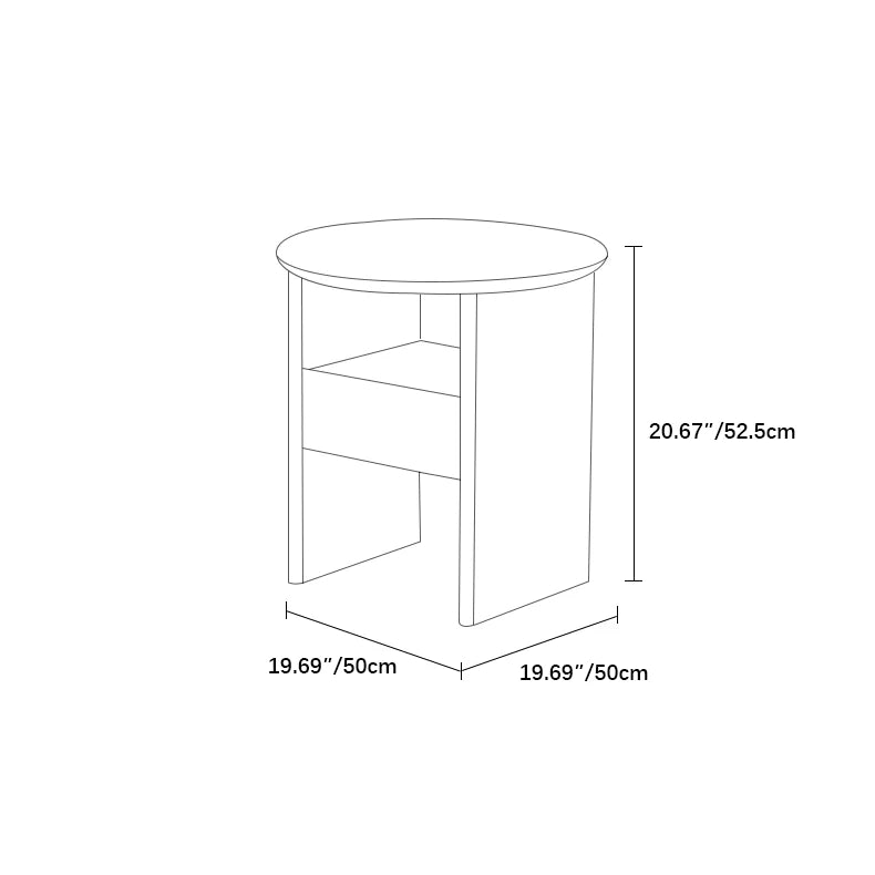 Stylish Multi-layer Board Bedside Cupboard with Open Storage Shelves - Perfect for Modern Bedrooms fif-4525