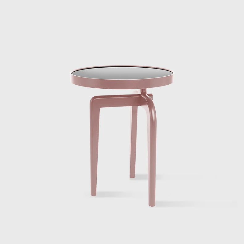 Compact Solid Wood and Tempered Glass Tea Table - Elegant Modern Design fif-4526