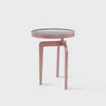 Compact Solid Wood and Tempered Glass Tea Table - Elegant Modern Design fif-4526