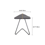 Elegant Triangle Tea Table with PU Leather Surface - Multi-layer Board Design fif-4528