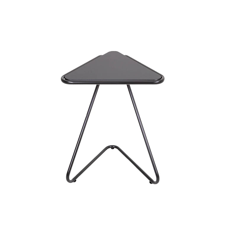 Elegant Triangle Tea Table with PU Leather Surface - Multi-layer Board Design fif-4528