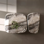 Elegant Marble Coffee Table Set | Modern Density Board & Stainless Steel Design | Stylish Living Room Centerpiece fjd-4694