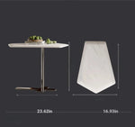 Sleek Marble Stainless Coffee Table – Modern Minimalism for Your Living Space fjd-4702