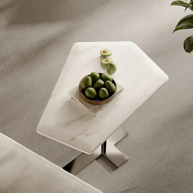 Sleek Marble Stainless Coffee Table – Modern Minimalism for Your Living Space fjd-4702