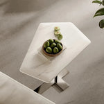 Sleek Marble Stainless Coffee Table – Modern Minimalism for Your Living Space fjd-4702