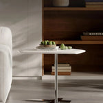 Sleek Marble Stainless Coffee Table – Modern Minimalism for Your Living Space fjd-4702