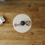 Modern Oak Coffee Table with Unique Colorful Base - Stylish Living Room Accent fjd-4707