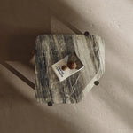 Stylish Marble and Stainless Steel Coffee Table – Modern Accents for Your Living Room fjd-4723