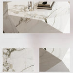 Elegant Modern Sintered Stone Coffee Table - Geometric Design for Chic Living Rooms fjd-4724